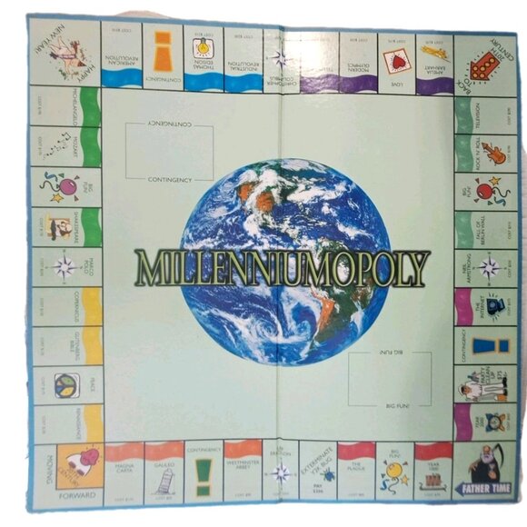 Millenniumopoly Board Game Good Condition Late for the Sky NO INSTRUCTIONS - Picture 2 of 13